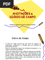 Anotações Diário de Campo