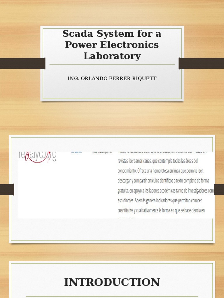 SCADA in Power Electronics Labs | PDF | Computers