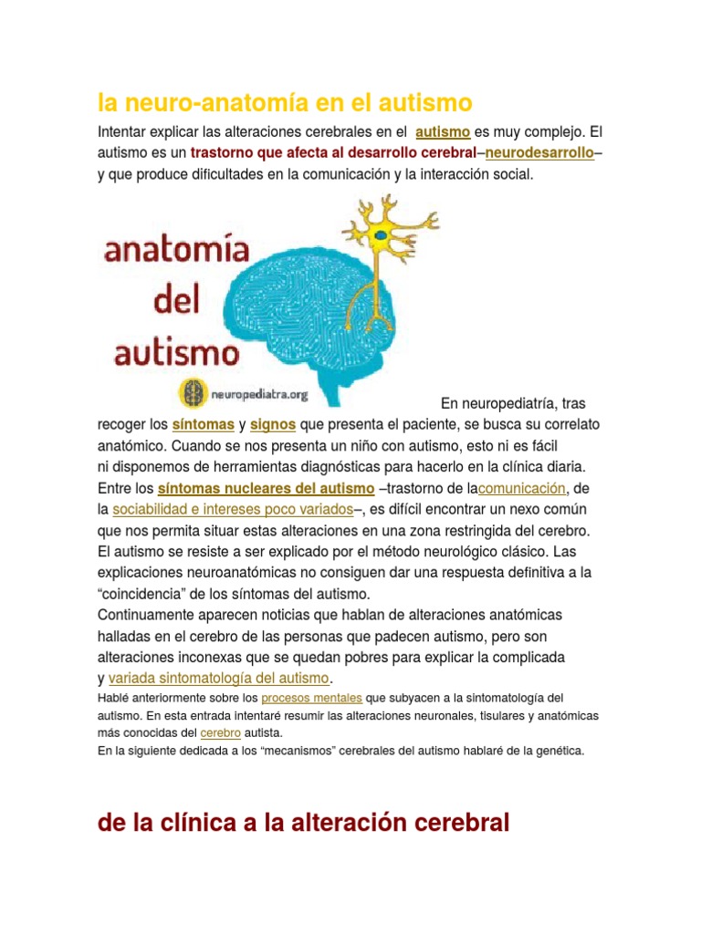 Tea | PDF | Autismo | Cerebelo