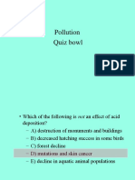 Pollution Quiz Bowl