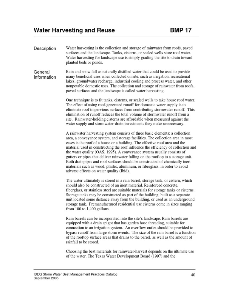 Rainwater Harvesting Techniques | PDF | Stormwater | Surface Runoff