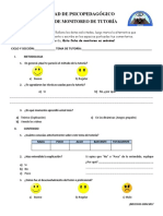 Ficha de Monitoreo Tutoría