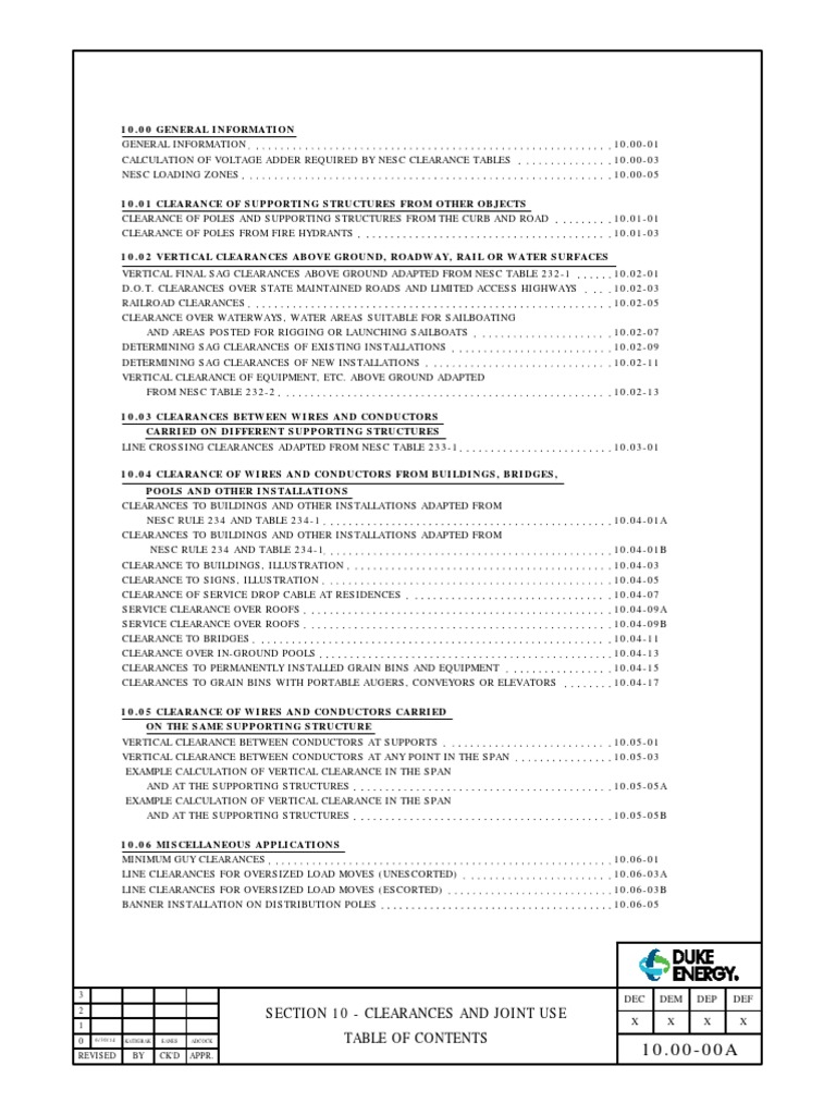 10 Clearances PDF Electric Power Transmission Electrical Conductor