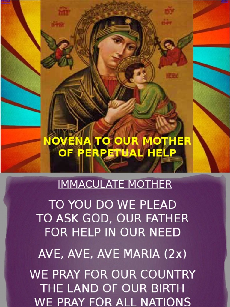 Novena to Our Mother of Perpetual Help | PDF | Mary, Mother Of Jesus ...