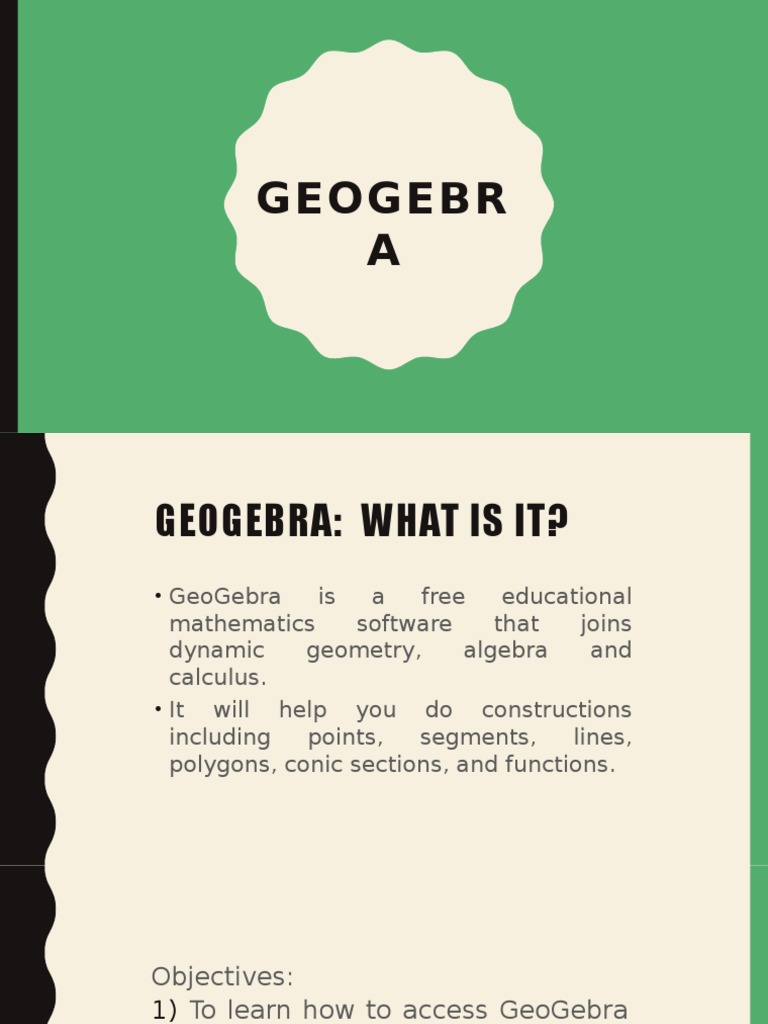 Introduction to GeoGebra Software | PDF | Art | Computers