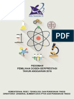 Pedoman Pemilihan Dosen Berprestasi