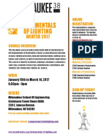Fundamentals of Lighting: WINTER 2017