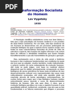 VIGOTSKI - A Transformação Socialista Do Homem