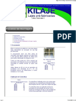 Montagem e concretagem de lajes pré-fabricadas