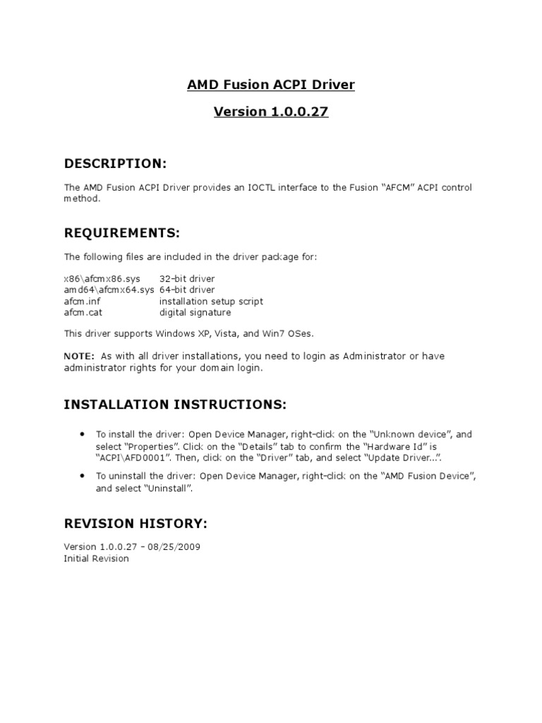 Read Me | PDF | Device Driver | Advanced Micro Devices