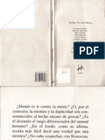 (Varios) Sobre La Mentira (Montaigne, Bacon, Diderot ... ) PDF