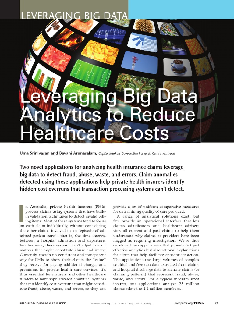 Leveraging Big Data Analytics To Reduce Healthcare Costs | PDF ...