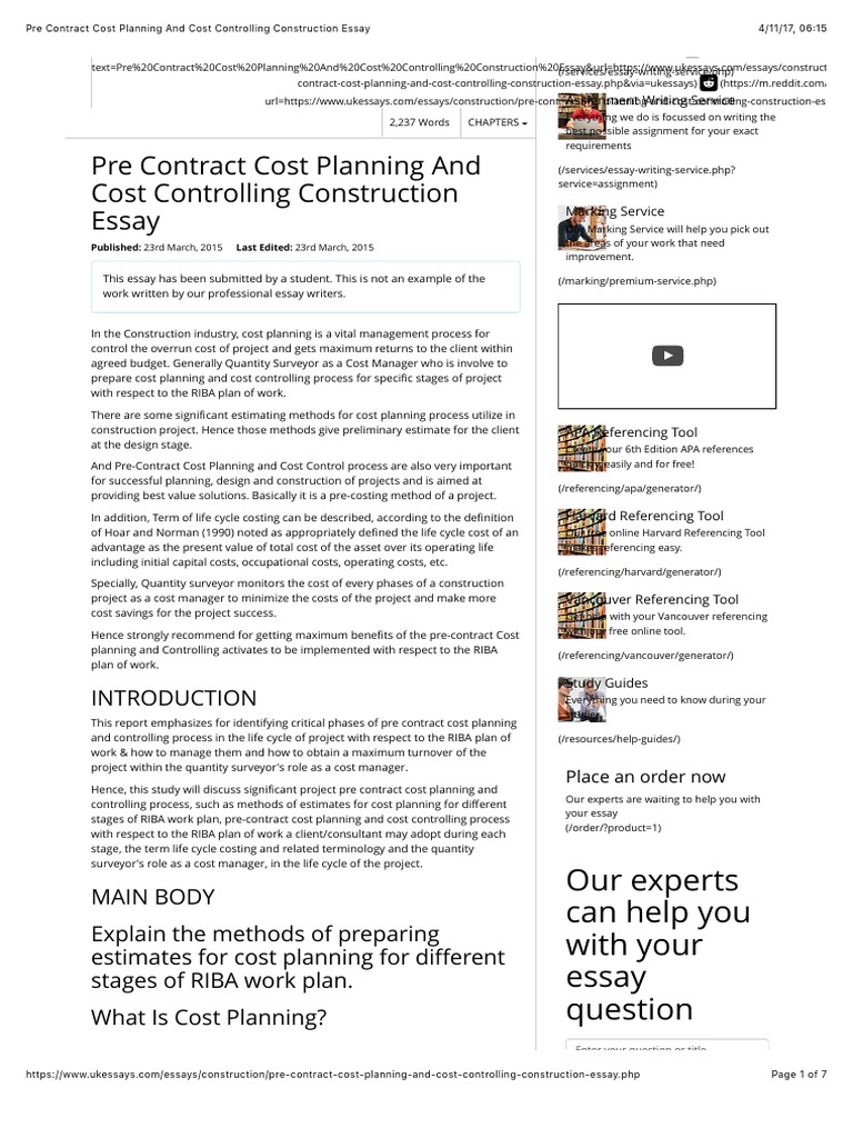 Procurement planning essay 07 picture