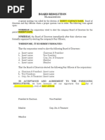 Board Resolution for BIR Registration | PDF