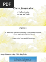 fallacy slide presentation- dicto simpliciter
