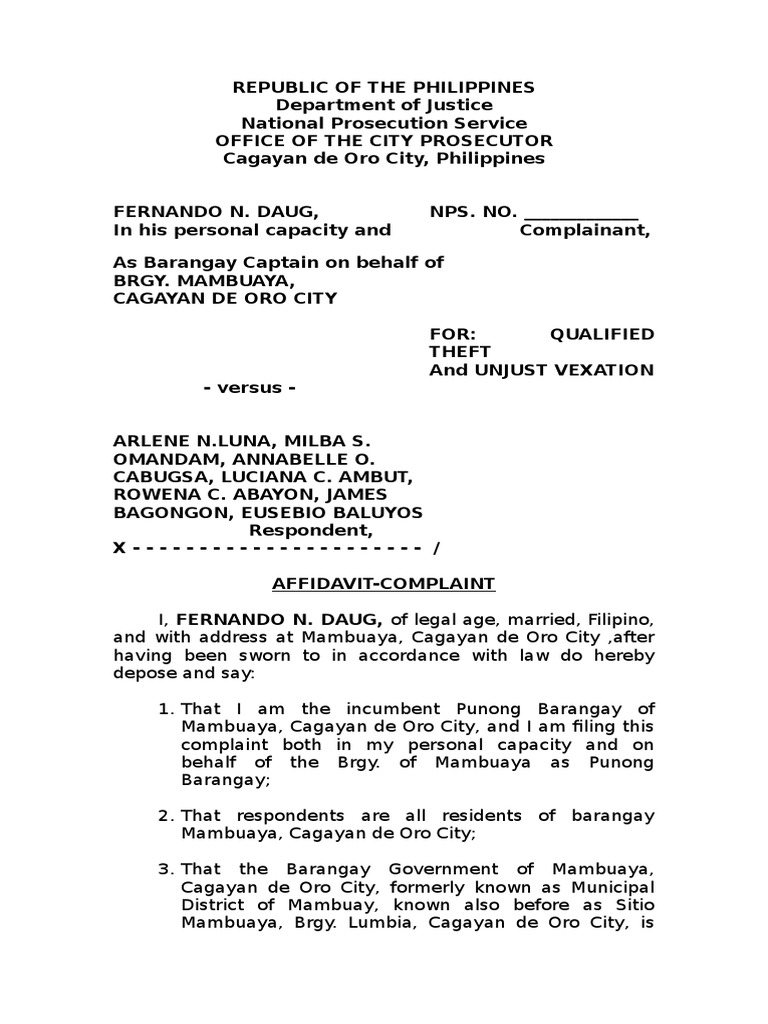 affidavit-complaint-sample-government-politics