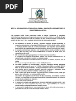 Edital de Convocação de Eleição para Direção IECD.