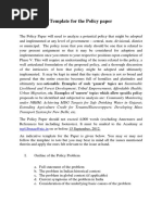 Guide to Writing a Policy Paper | PDF | Critical Thinking ...