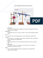 Distillation Equipment Parts and Functions