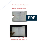 Notas de Los Trabajos de La Exposición