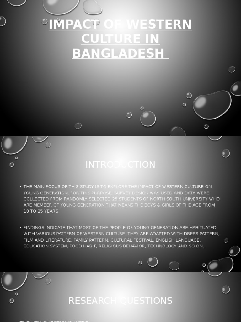 Impact of Western Culture in Bangladesh | PDF | Norm (Social) | Traditions