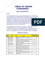Bureau of Indian Standards-List For Students