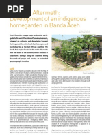 Tsunami Aftermath: Development of An Indigenous Home Garden