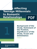 Factors Affecting Teenage Millennials To Romantic Relationships Defense Presentation
