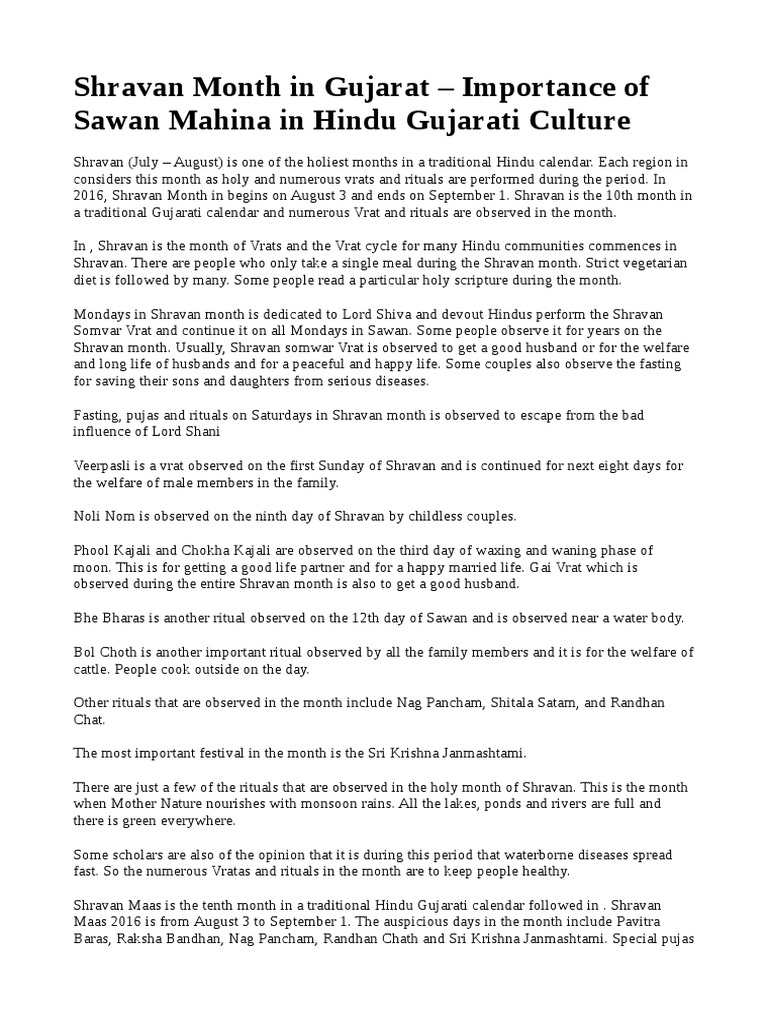 Shraavan Maas Odt Hindu Behaviour And Experience Hindu Worship