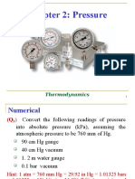 Chapter 2: Pressure: Thermodynamics