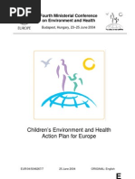 Children's Environment and Health Action Plan for Europe