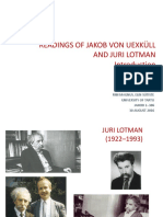 Readings of Jakob Von Uexküll and Juri Lotman