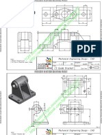 Autodesk educational product CAD drawing CS guide bracket