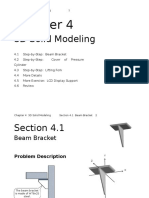 3D Solid Modeling Chapter: Beam Bracket, Cylinder Cover, Lifting Fork
