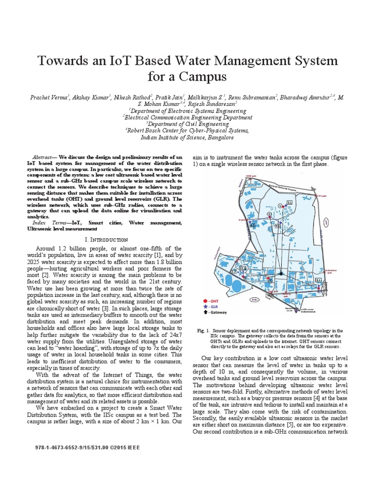 IoT-Based Water Management System | PDF