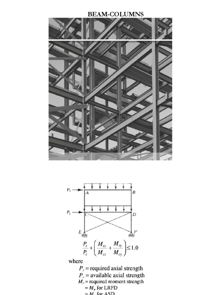 Beam Columns Pdf Pdf Bending Beam Structure