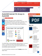 AutoCAD Tutorial 10 - Arrays in AutoCAD