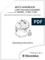 Electrolux z931 Manual