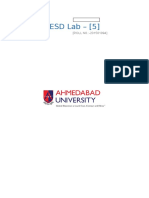 ESD Lab - (5) : (ROLL N0.:-201501094)