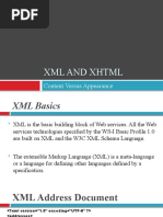 XML and XHTML Content Versus Appearance