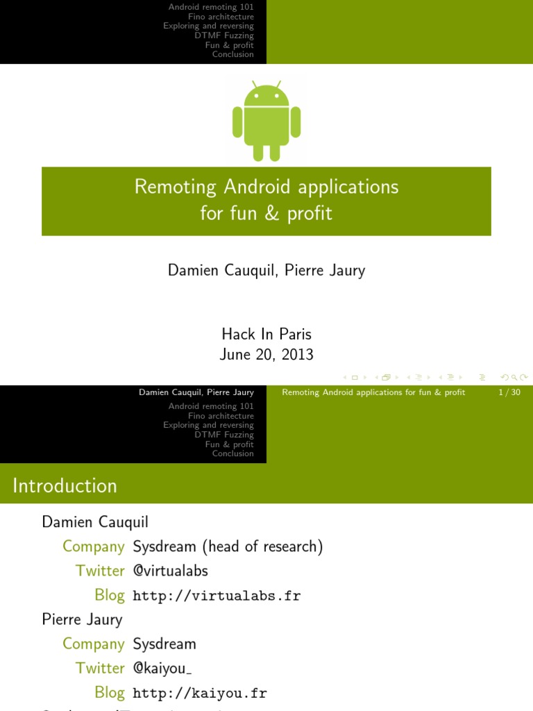 DTMF Fuzzing for Android Remoting | PDF | Interactive Voice Response ...