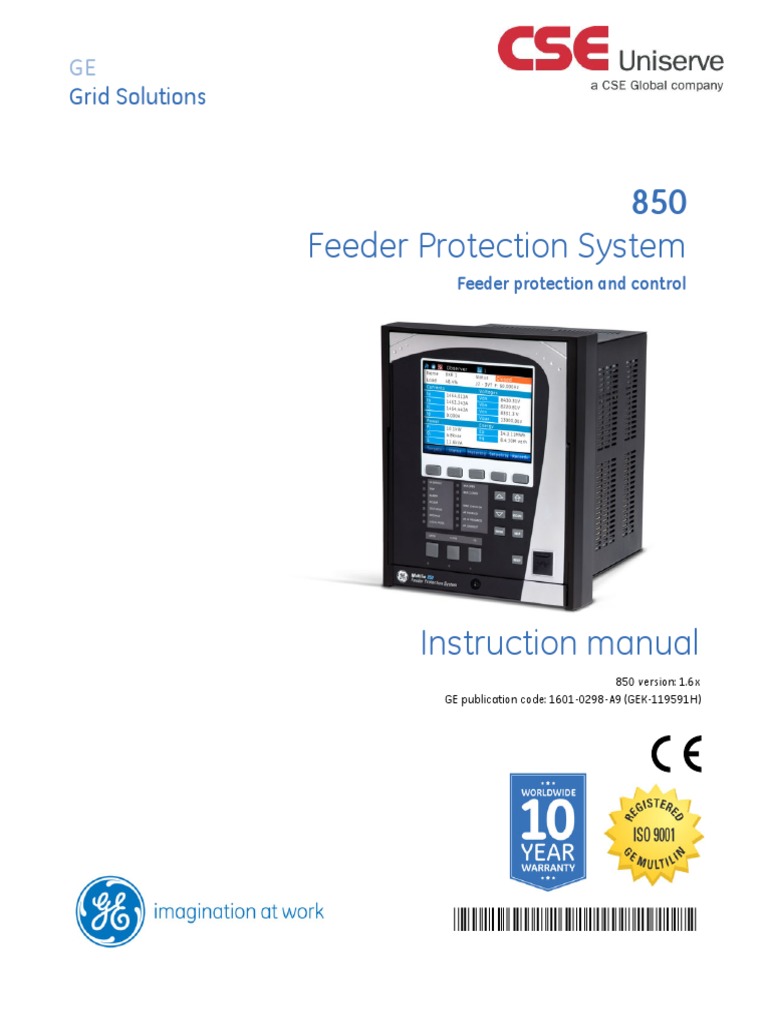 GE Multilin 850 Instruction Manual Protection Relay | Ac Power | Relay
