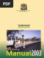 Download Tanzania - Road Field Testing Manual - 2003 by Giora Rozmarin SN34483077 doc pdf