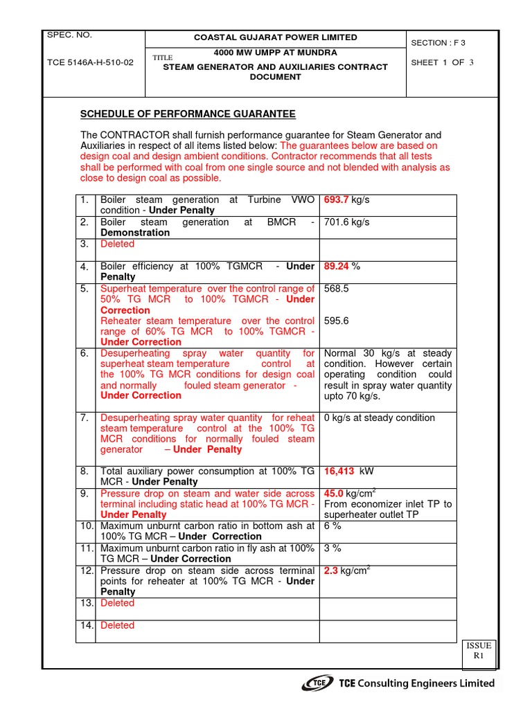 Performance Guarantees Guide | PDF | Boiler | Steam