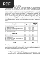 Internal Factor Evaluation