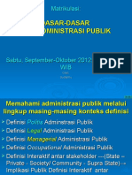 Pengantar Administrasi Publik AP Matrulkulasi Map