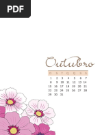 12 - Planner 2017 - Casinha Arrumada - Mês Outubro