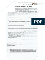 Ficha de Funcionamento Da Língua- 12º Ano Domínios Gramática