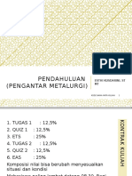 Pendahuluan (Pengantar Metalurgi)