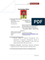 Curriculum Vitae: A. Personal Information
